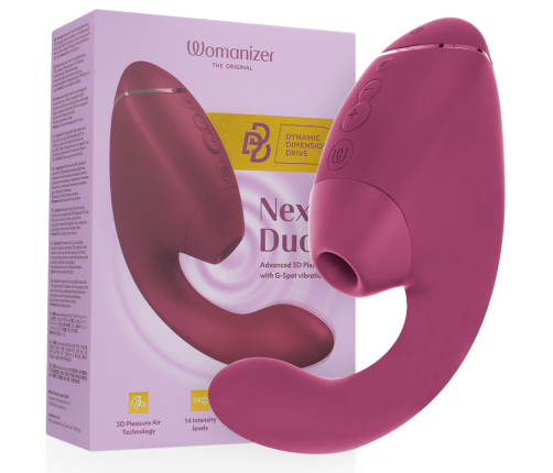 WOMANIZER - DUO NEXT ESTIMULADOR VIBRADOR DUAL CLÍTORIS & PUNTO·G ROSA