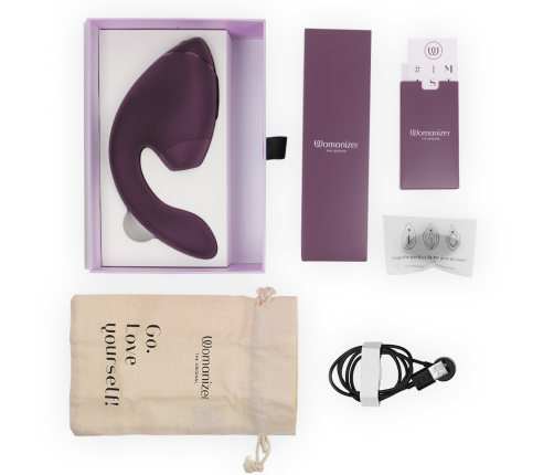 WOMANIZER - DUO NEXT ESTIMULADOR VIBRADOR DUAL CLÍTORIS & PUNTO·G MORADO
