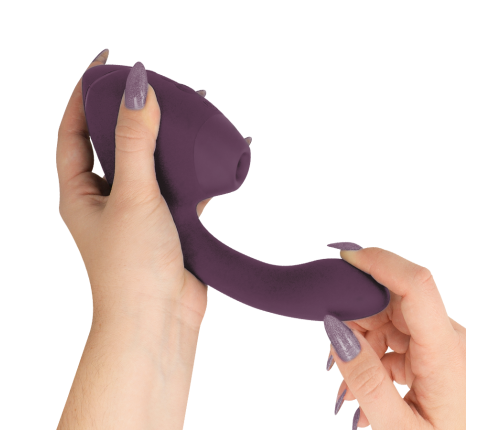 WOMANIZER - DUO NEXT ESTIMULADOR VIBRADOR DUAL CLÍTORIS & PUNTO·G MORADO