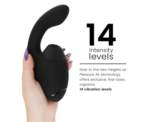 WOMANIZER - DUO NEXT DUAL CLITORAL & G-SPOT STIMULATOR BLACK