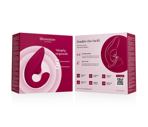 WOMANIZER - BLEND RABBIT VIBRATOR STIMULATOR VIBRANT PINK