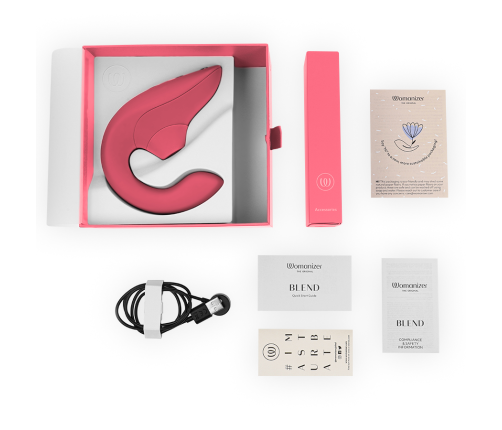 WOMANIZER - BLEND RABBIT VIBRATOR STIMULATOR VIBRANT ROSE