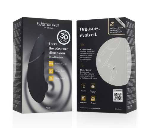 WOMANIZER - NEXT CLITORIAL STIMULATOR BLACK