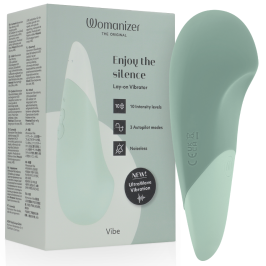 WOMANIZER - VIBE VIBRADOR LAY-ON SILENCIOSO VERDE CLARO WOMANIZER - VIBE VIBRADOR LAY-ON SILENCIOSO VERDE CLARO
