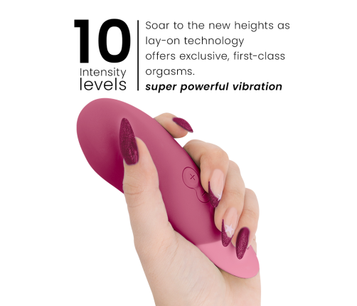 WOMANIZER - VIBE LAY-ON SILENT VIBRATOR DUSKY PINK