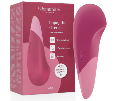 WOMANIZER - VIBE LAY-ON SILENT VIBRATOR DUSKY PINK