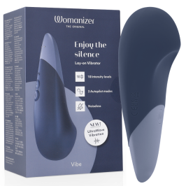 WOMANIZER - VIBE VIBRADOR LAY-ON SILENCIOSO AZUL OSCURO WOMANIZER - VIBE VIBRADOR LAY-ON SILENCIOSO AZUL OSCURO