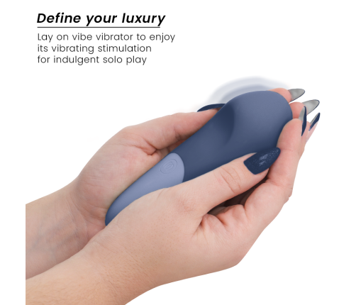 WOMANIZER - VIBE LAY-ON SILENT VIBRATOR DARK BLUE