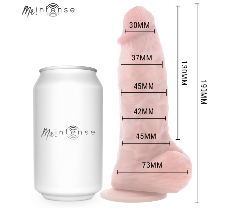 MR INTENSE - SMALL SPENCER SILICONE DILDO 19 CM -Ø- 4.5 CM