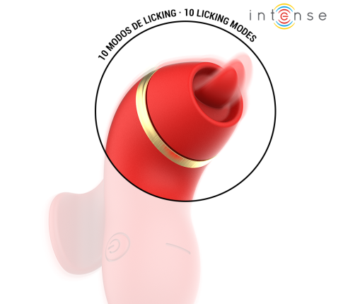 INTENSE - PATTY STIMULATOR WITH 4 HEADS, SUCTION, TAPPING, TICKLING AND LICKING