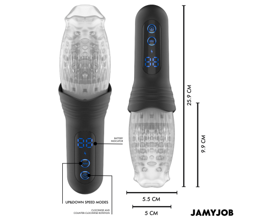 JAMYJOB - BLOW-R MASTURBATOR WITH THRUSTING AND ROTATION