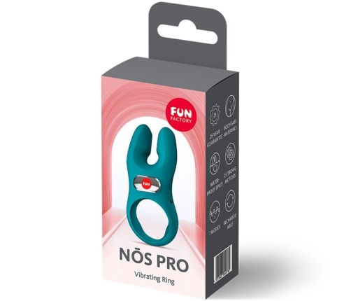 FUN FACTORY - NOS PRO VIBRATING COCK RING BOTTLE GREEN