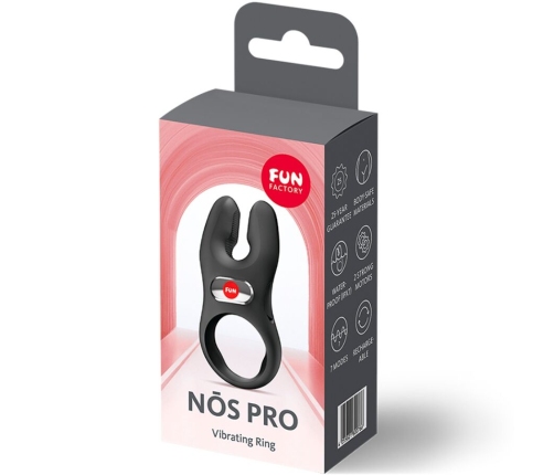 FUN FACTORY - NOS PRO VIBRATING COCK RING BLACK