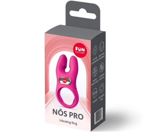 FUN FACTORY - NOS PRO VIBRATING COCK RING MAGENTA