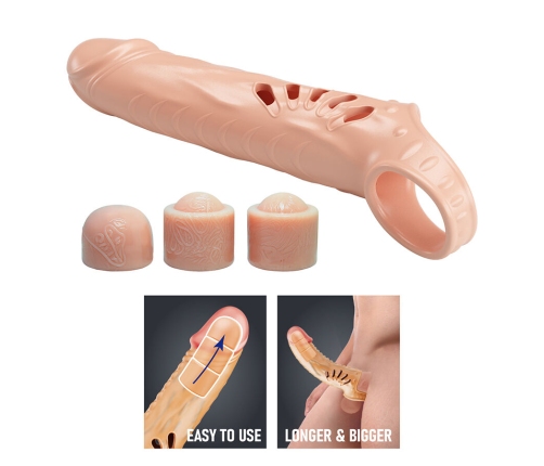 PRETTY LOVE - PENIS SLEEVE WITH EXTENDERS