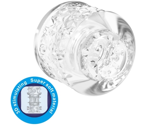 PRETTY LOVE - CRYSTLE DOUBLE ENTRY MASTURBATOR