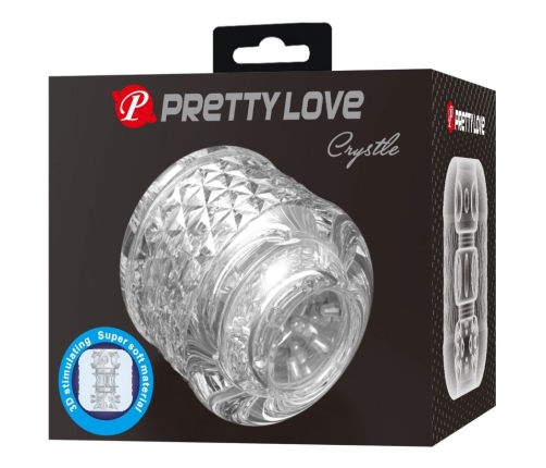 PRETTY LOVE - CRYSTLE DOUBLE ENTRY MASTURBATOR