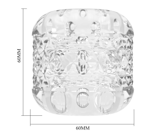 PRETTY LOVE - CRYSTLE DOUBLE ENTRY MASTURBATOR