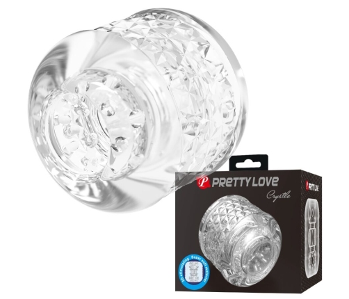 PRETTY LOVE - CRYSTLE DOUBLE ENTRY MASTURBATOR