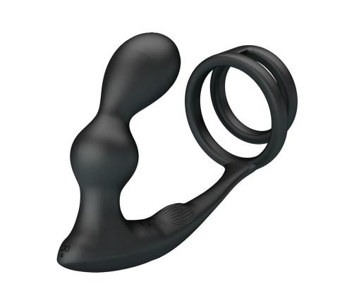 MR PLAY - VIBRATING ANAL PLUG WITH PENIS RING REMOTE CONTROL