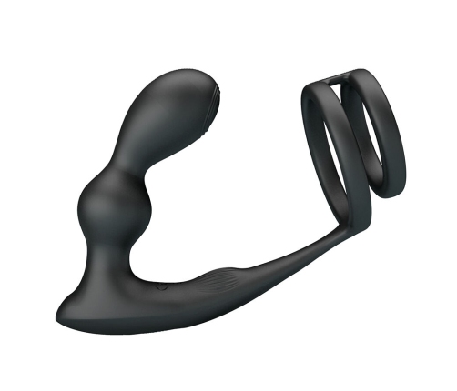 MR PLAY - VIBRATING ANAL PLUG WITH PENIS RING REMOTE CONTROL