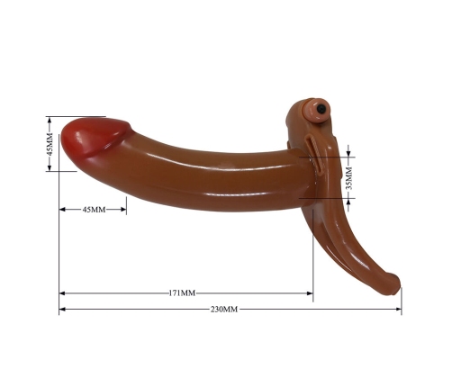 PRETTY LOVE - BRADDEN VIBRATING STRAP-ON