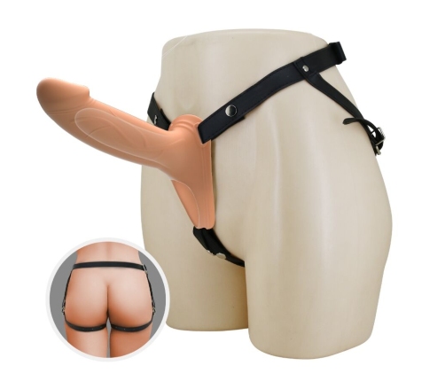 PRETTY LOVE - LANDON LIGHT-SKIN VIBRATING STRAP-ON