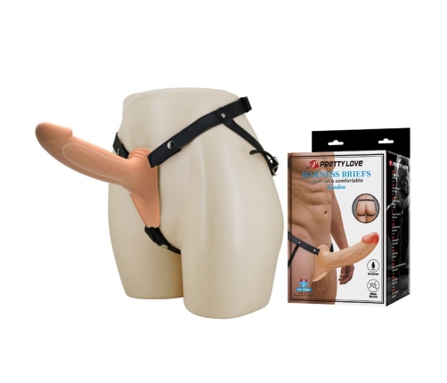 PRETTY LOVE - LANDON LIGHT-SKIN VIBRATING STRAP-ON