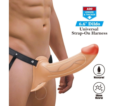 PRETTY LOVE - LANDON LIGHT-SKIN VIBRATING STRAP-ON