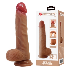 PRETTY LOVE - LISLE REALISTIC DILDO WITH SUCTION CUP 20.6 CM -Ø- 4.2 CM PRETTY LOVE - LISLE REALISTIC DILDO WITH SUCTION CUP 20.6 CM -Ø- 4.2 CM