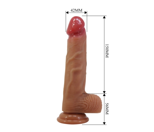 PRETTY LOVE - LISLE REALISTIC DILDO WITH SUCTION CUP 20.6 CM -Ø- 4.2 CM