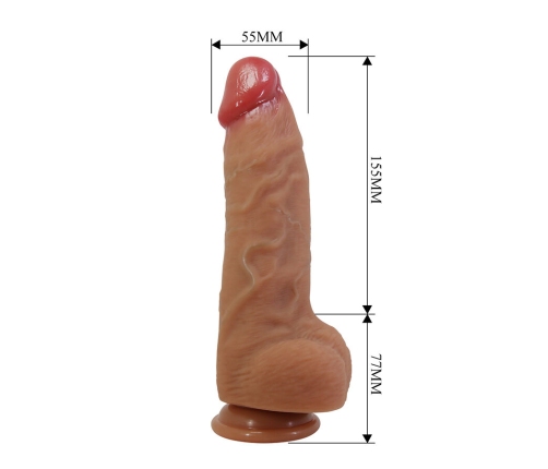 PRETTY LOVE - NAJM REALISTIC DILDO WITH SUCTION CUP 23.2 CM -Ø- 5.5 CM