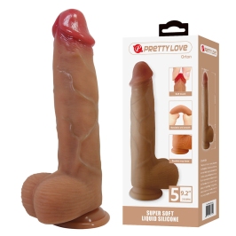 PRETTY LOVE - ORTON REALISTIC DILDO WITH SUCTION CUP 23.5 CM -Ø- 4.9 CM