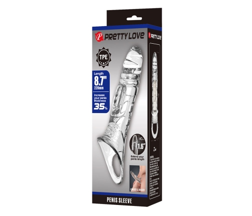 PRETTY LOVE - TRANSPARENT PENIS COVER