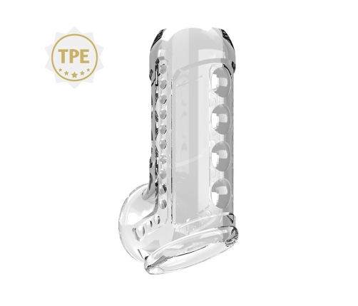 PRETTY LOVE - TRANSPARENT TEXTURED PENIS SHEATH