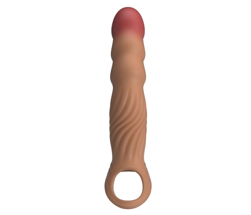 PRETTY LOVE - TEXTURED PENIS SLEEVE WITH VIBRATION AND REMOTE CONTROL