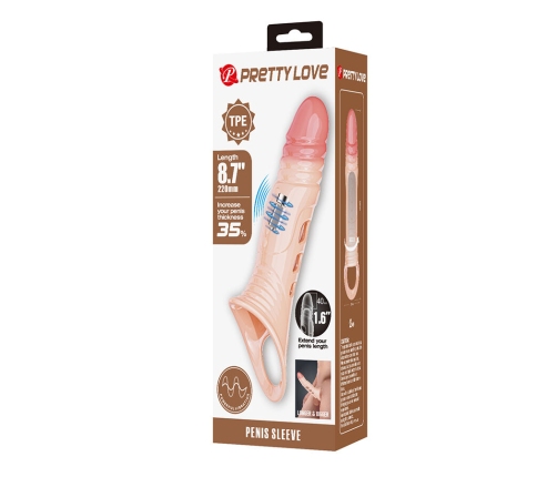 PRETTY LOVE - PENIS SLEEVE WITH INTEGRATED VIBRATION
