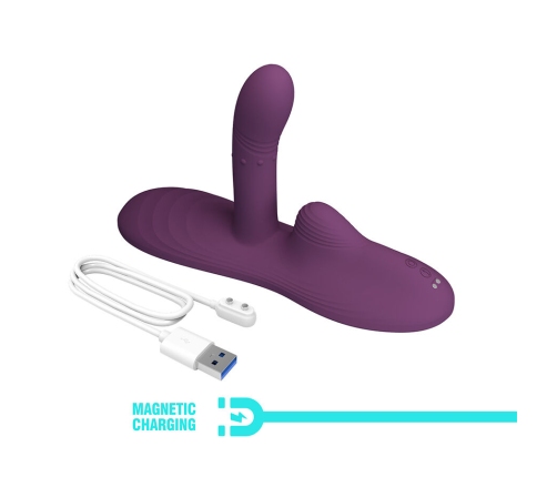 PRETTY LOVE - LUKA SIT-DOWN VIBRATOR WITH HEAT EFFECT AND REMOTE CONTROL