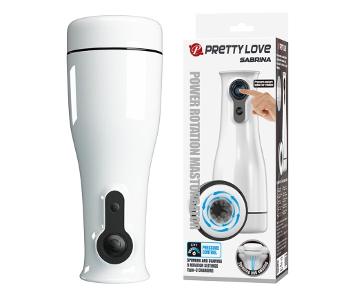 PRETTY LOVE - SABRINA ROTATING AND ROCKING MALE MASTURBATOR