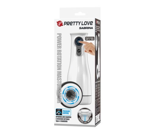 PRETTY LOVE - SABRINA ROTATING AND ROCKING MALE MASTURBATOR