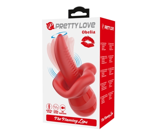 PRETTY LOVE - OBELIA MASTURBATOR TONGUE VIBRATOR WITH ORBITAL MOTION