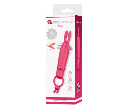 PRETTY LOVE - DELIA RABBIT VIBRATOR WITH RESISTANCE RING