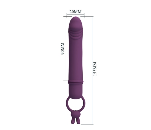 PRETTY LOVE - CORA VIBRATOR PENIS FORM WITH RESISTANCE RING