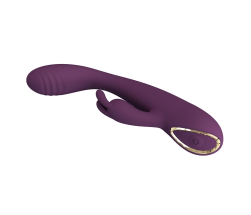 PRETTY LOVE - EMMA VIBRADOR CON ESTIMULADOR RABBIT MORADO