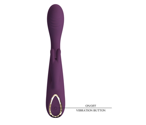 PRETTY LOVE - EMMA VIBRADOR CON ESTIMULADOR RABBIT MORADO