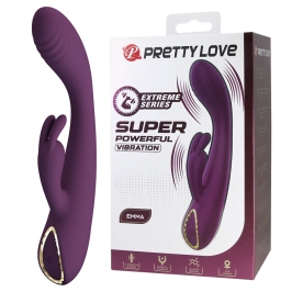 PRETTY LOVE - EMMA RABBIT PURPLE VIBRATOR WITH STIMULATOR PRETTY LOVE - EMMA RABBIT PURPLE VIBRATOR WITH STIMULATOR
