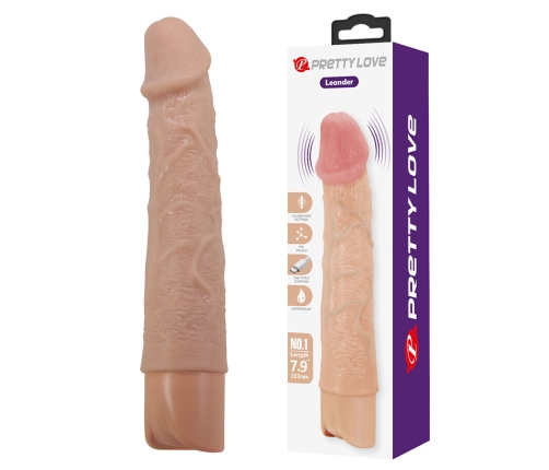 PRETTY LOVE - LEANDER FLEXIBLE REALISTIC VIBRATOR