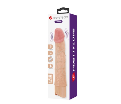PRETTY LOVE - LEANDER FLEXIBLE REALISTIC VIBRATOR