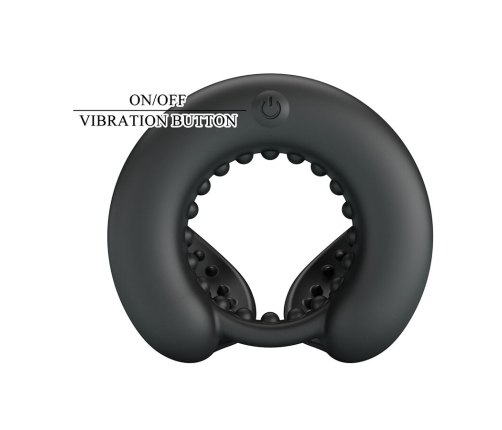 PRETTY LOVE - QUENTIN PENIS RING WITH TESTICULAR STIMULATOR