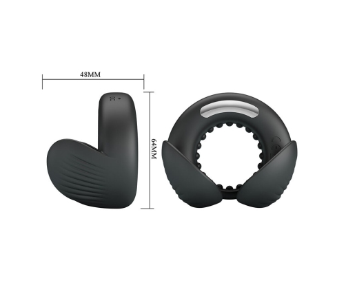 PRETTY LOVE - QUENTIN PENIS RING WITH TESTICULAR STIMULATOR